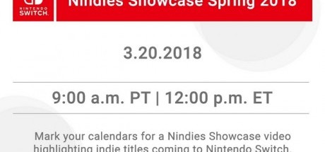 任天堂将于3月21日召开2018春季独立游戏直面会